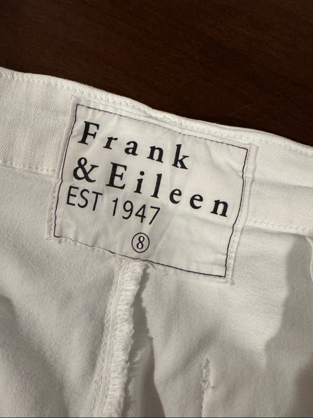 Frank & Eileen - Kinsale Performance Pant in White size 8 - Picture 6 of 9